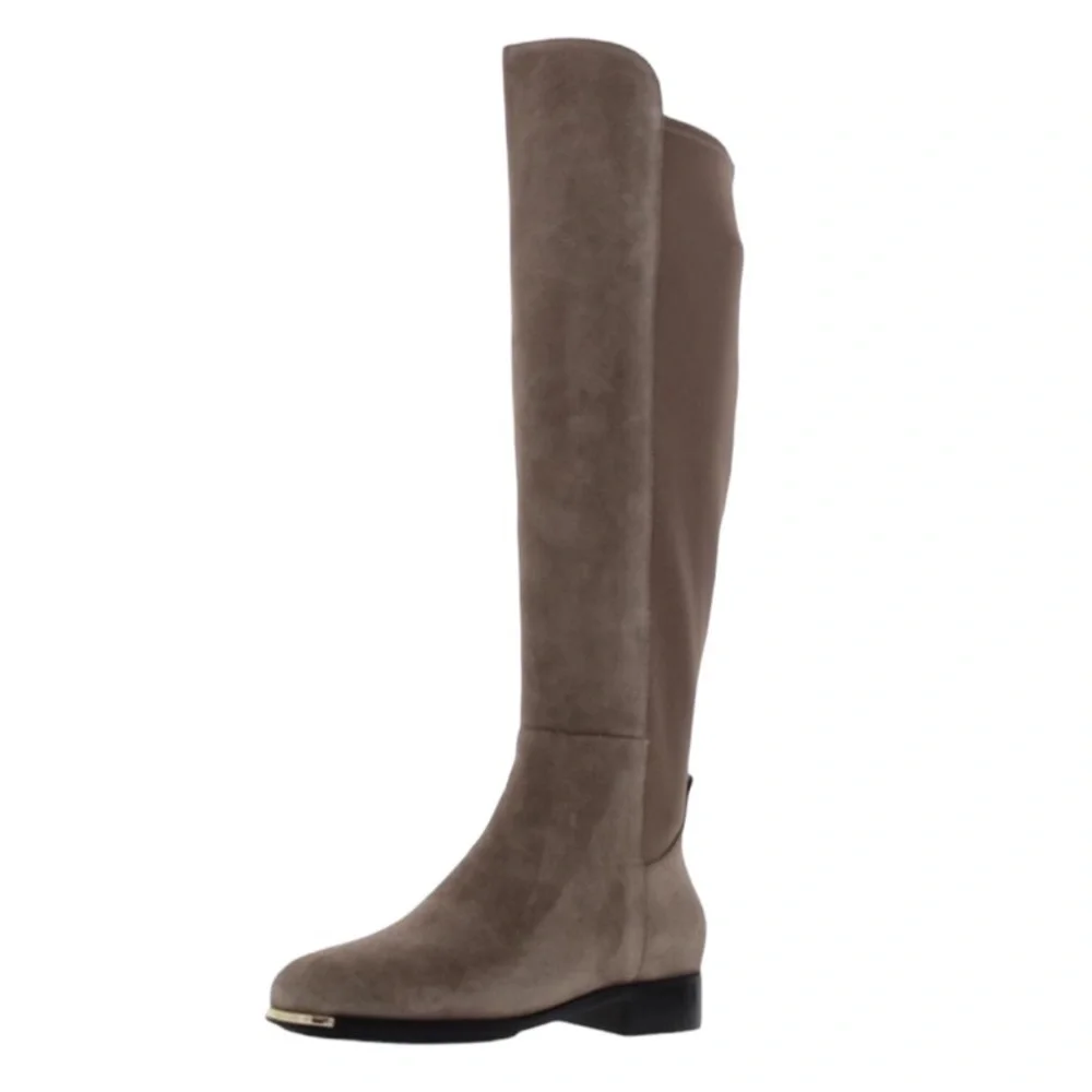 NEW! COLE HAAN Grand Ambition Huntington Over-The-Knee Boot Brown Suede Size 5.5